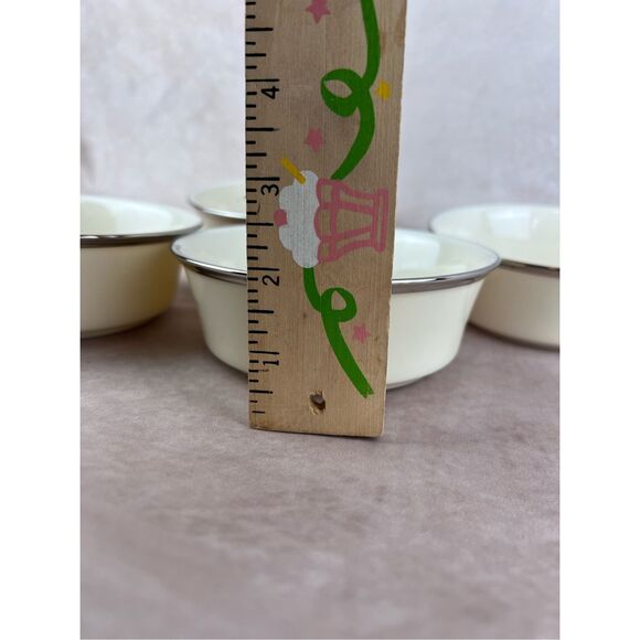 Vintage Lenox China Solitaire 5 3/8" Fruit Dessert Sauce Bowl Set of 4 - Picture 6 of 6